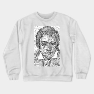 HEINRICH HEINE ink portrait Crewneck Sweatshirt